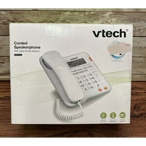 VTech CD1153 Corded Speakerphone w‎ Caller ID & Call Waiting Handsfree White